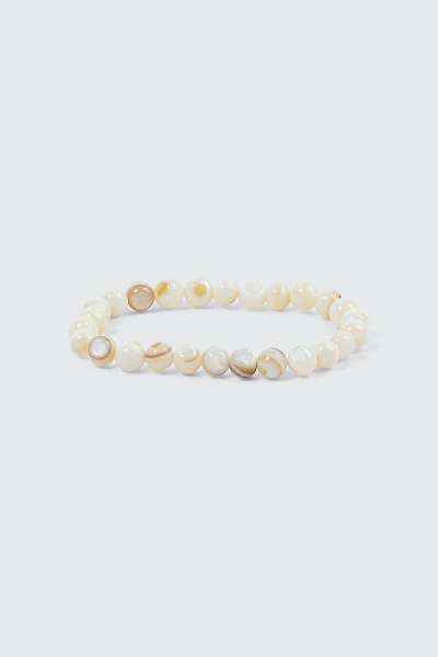 Ardene Semi-Precious Beaded Bracelet in Beige