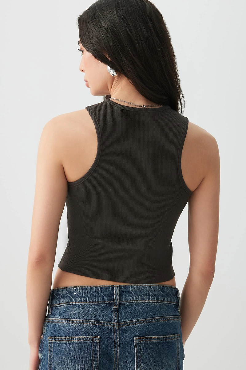 Camisole pointelle imprimée
