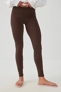 Legging taille haute côtelé