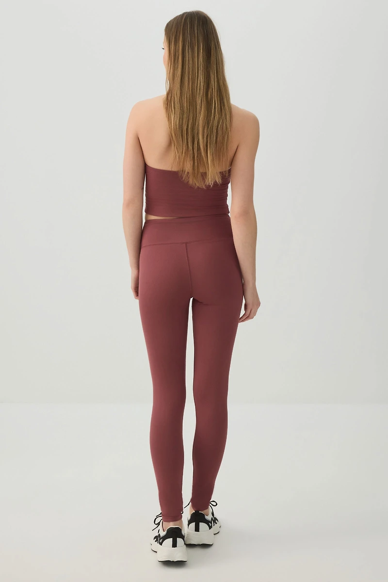 Legging taille haute côtel