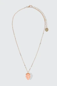 Collier pendentif fraise