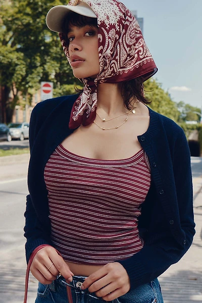 Ardene Basic Rib Scoop Neck Tank Top in | Size | Cotton/Elastane | Eco-Conscious