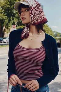 Ardene Basic Rib Scoop Neck Tank Top in | Size Large | Cotton/Elastane | Eco-Conscious