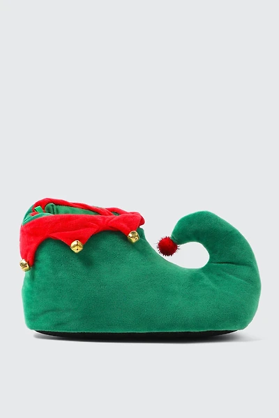 Ardene Elf Boot Slippers in Green | Size | Eco-Conscious