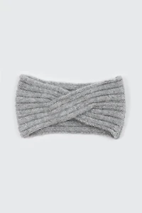 Ardene Twist Headband in Grey | 100% Acrylic