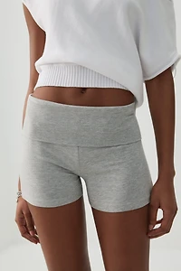 Cuissard mini à bande de taille repliée