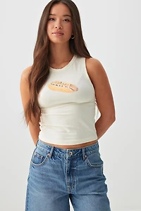 Camisole courte graphique