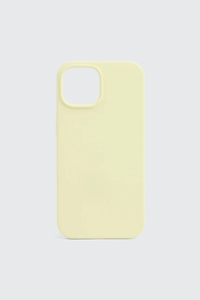 Ardene Model 13/14/15 Silicone Phone Case in Light Yellow | Microfiber