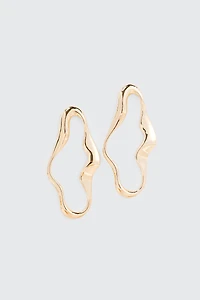 Ardene Elongated Irregular Earrings in Gold | Stainless Steel