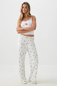 Pantalon de pyjama jambe droite