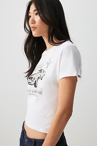 T-shirt court et ajusté Mustang