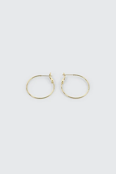 Ardene 14K Gold Plated Hoop Earrings | Stainless Steel