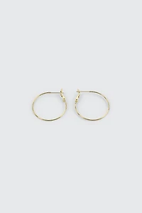 Ardene 14K Gold Plated Hoop Earrings | Stainless Steel