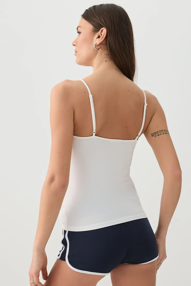 Camisole à bretelles ajustables très douce Basic