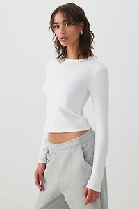 Haut ajusté à manches longues