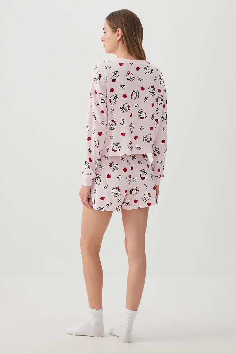 Ensemble pyjama haut court Hello Kitty