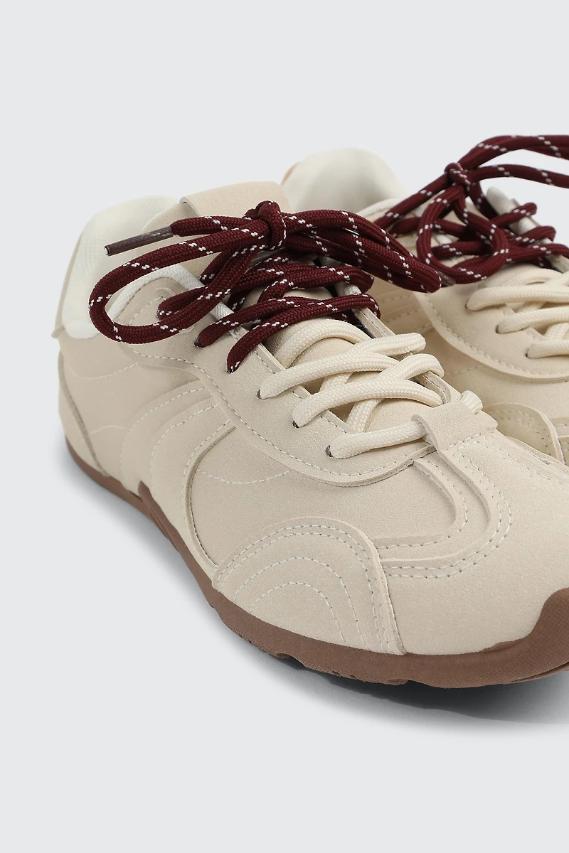 Espadrilles basses à lacets