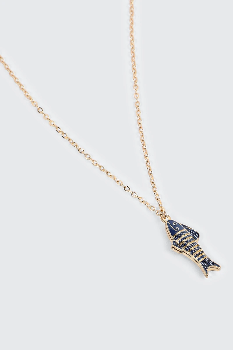 Collier à pendentif poisson