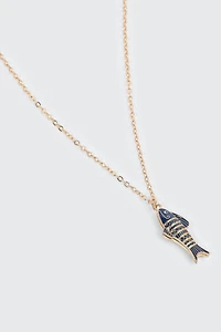 Collier à pendentif poisson