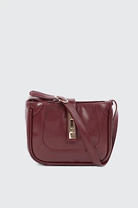 Sac d'épaule à verrou tournant