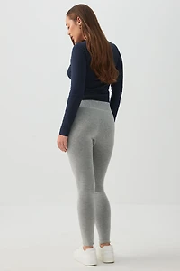 Legging sans coutures doublé en fausse fourrure
