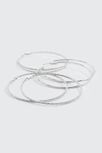 3 paires de grands anneaux