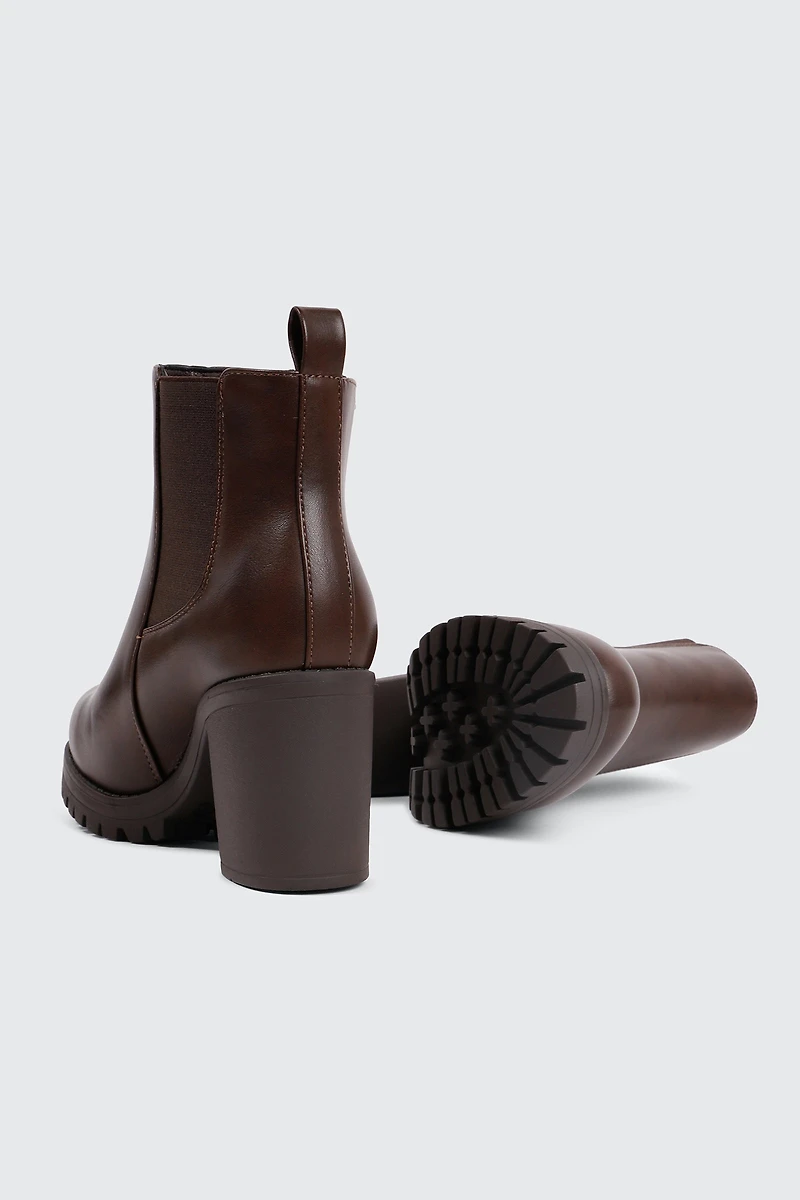 Bottes Chelsea à semelle crantée volumineuse