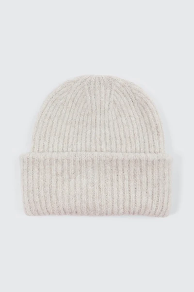Ardene Chunky Knit Beanie in Off-White | Polyester/Nylon/Elastane