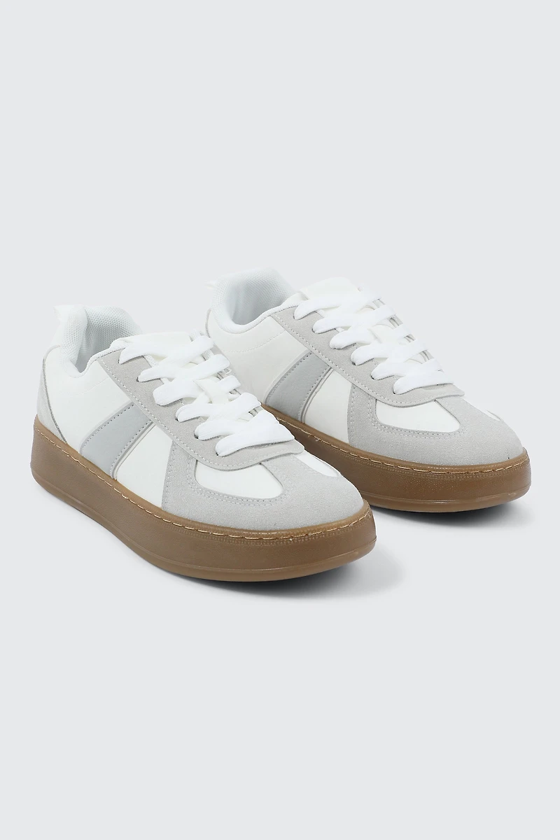 Espadrilles rétro à semelle épaisse