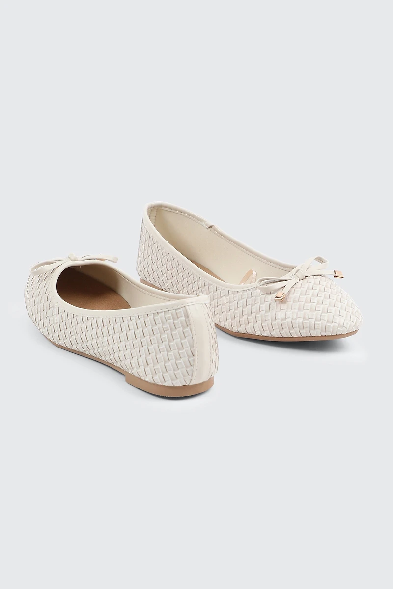 Ballerines texturées