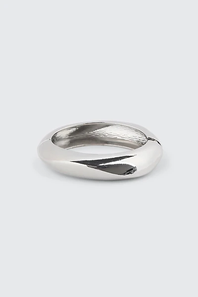 Ardene Wavy Bangle in Silver