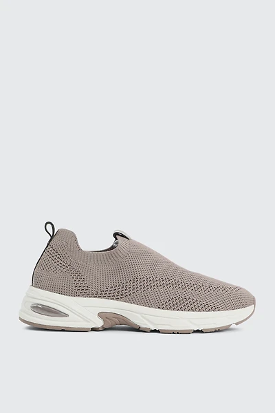 Ardene Slip On Sneakers in Grey | Size | Eco-Conscious