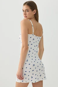 Nuisette imprimée en tissu HUSHKNIT