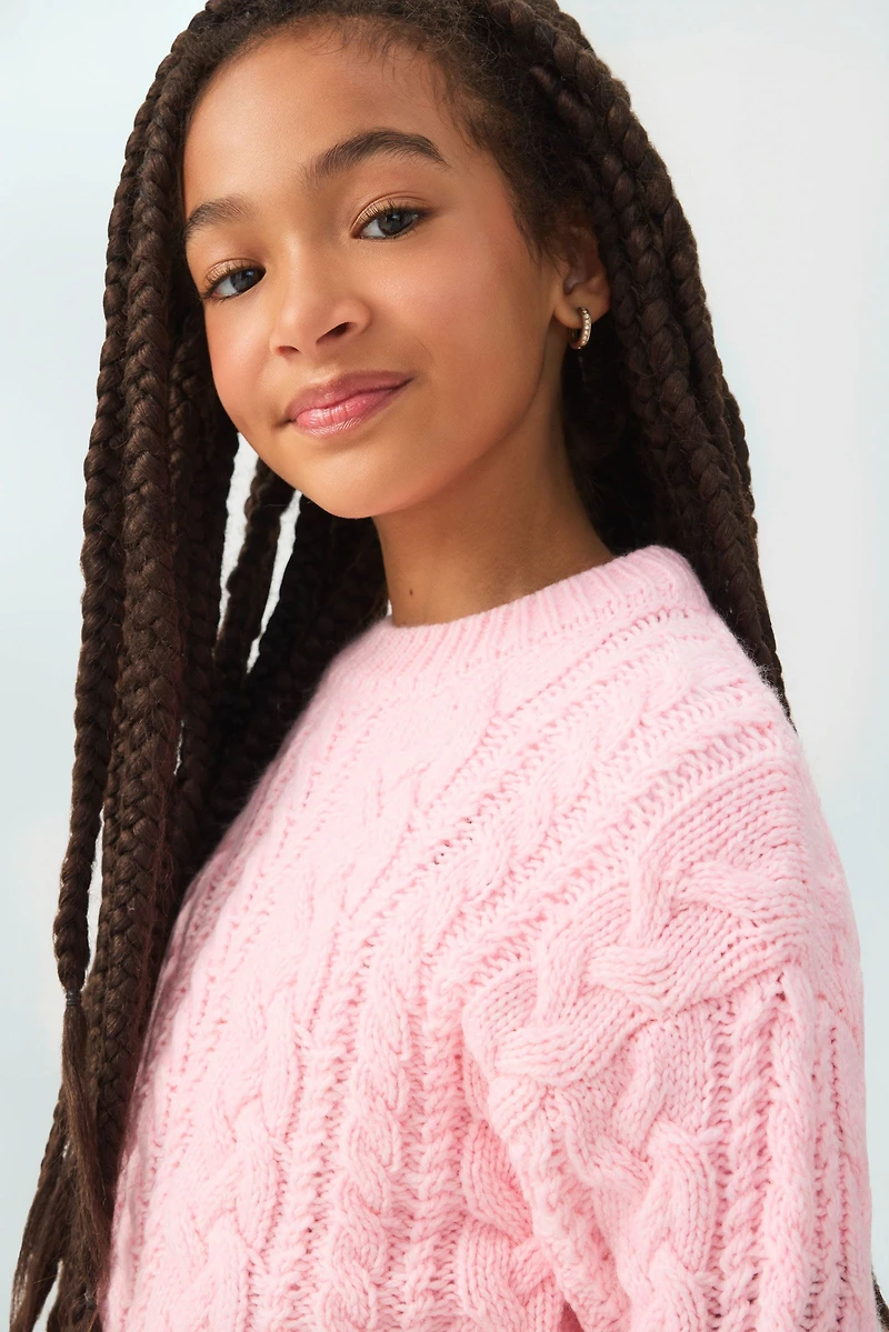 Chandail en tricot côtelé