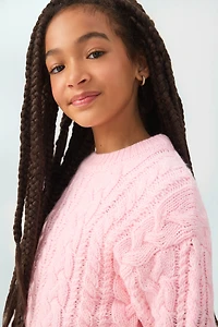 Chandail en tricot côtelé