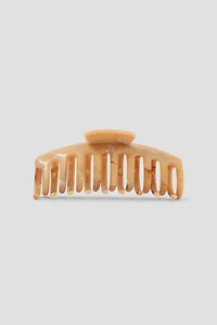 Ardene Marble Effect Hair Claw in Beige