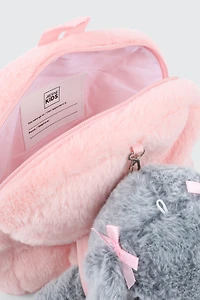 Mini sac à dos avec peluche amovible