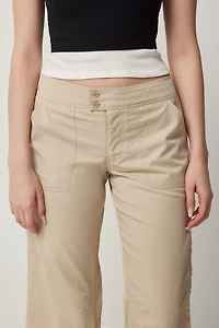 Pantalon capri à ourlet ajustable
