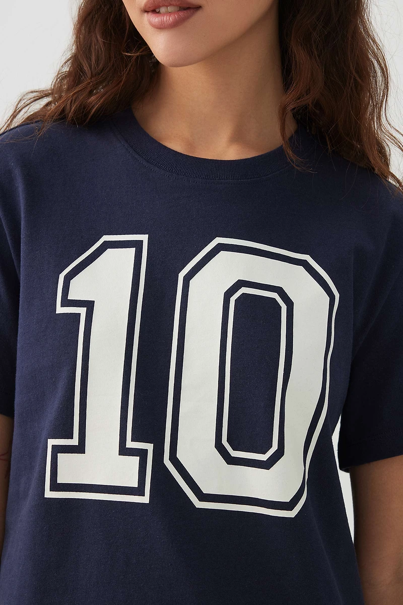 T-shirt sport écourté