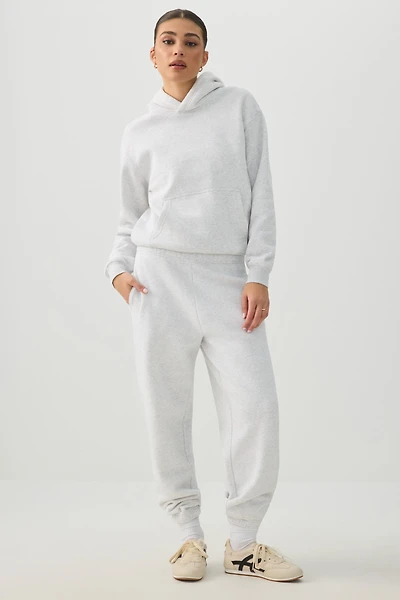 Ardene MADESOFT Fleece Baggy Sweatpants in Morning Fog | Size | Polyester/Cotton | Eco-Conscious