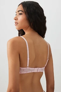 Soutien-gorge en maille floquée luxe