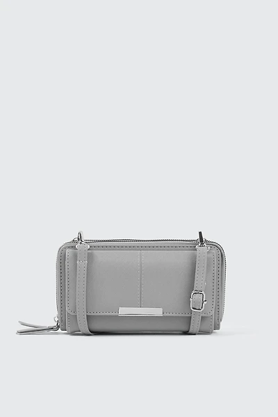 Ardene Crossbody Wallet in | 100% Recycled Polyester/Faux Leather | Eco-Conscious