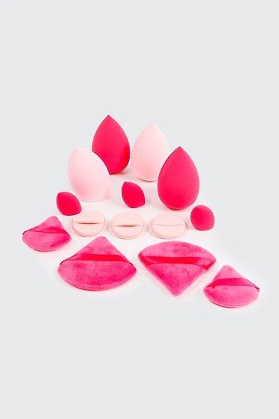 Ardene 14-Pack Makeup Applicators in Pink