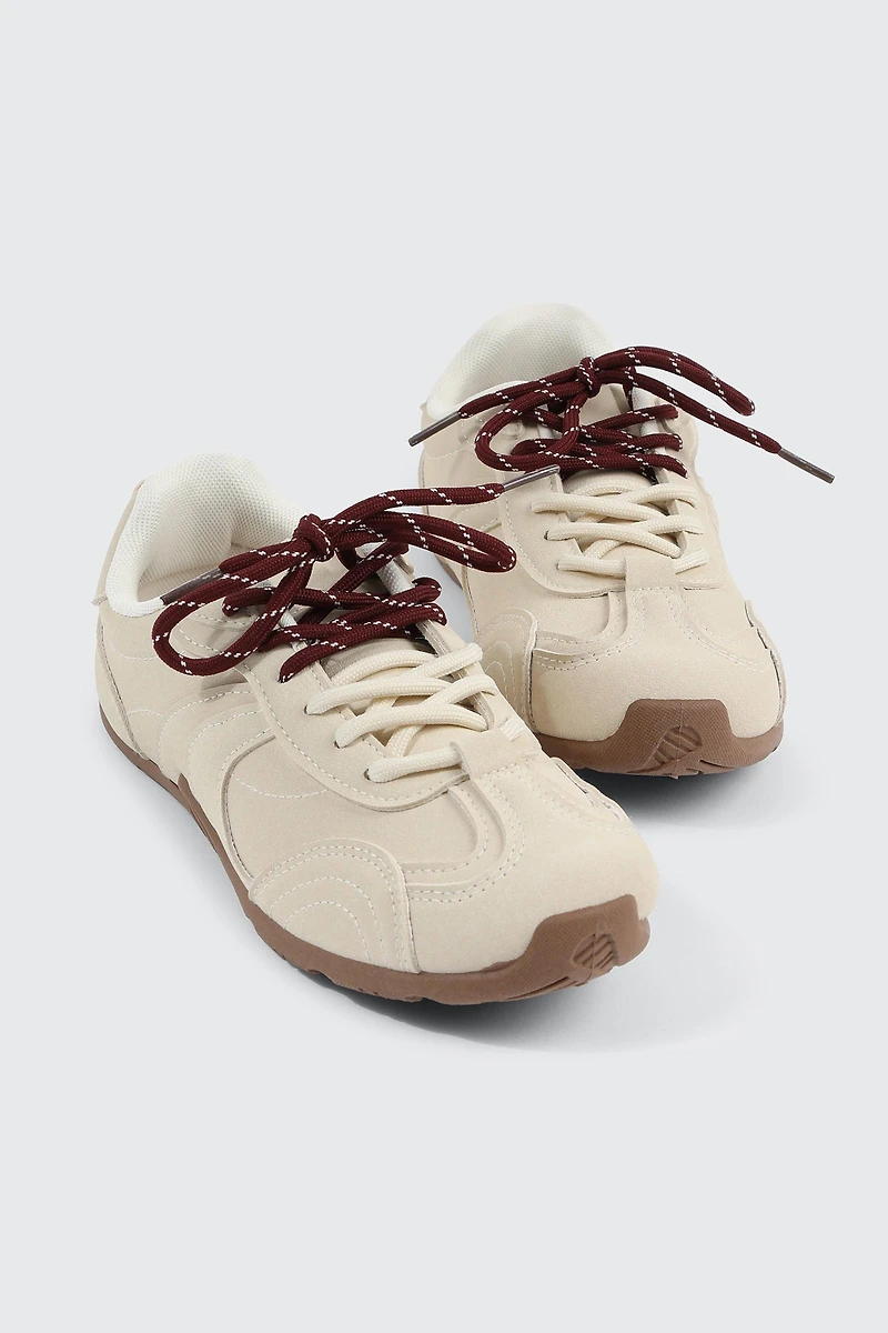 Espadrilles basses à lacets