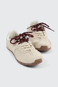 Espadrilles basses à lacets