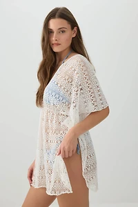 Cache-maillot à col V crochet