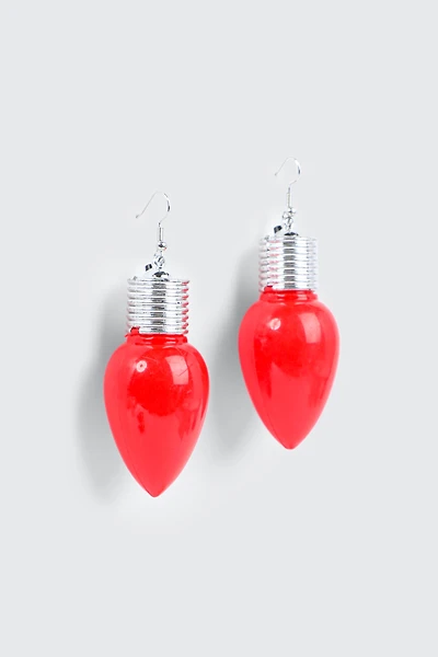 Ardene Festive Light Earrings in Red | Stainless Steel