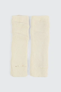 Ardene Stirrup Leg Warmers in Off-White