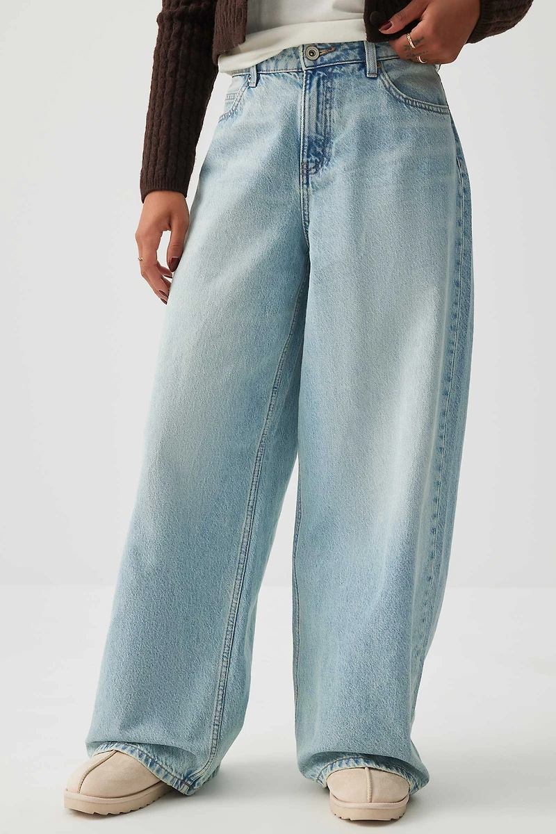 Jean décontracté à jambe large