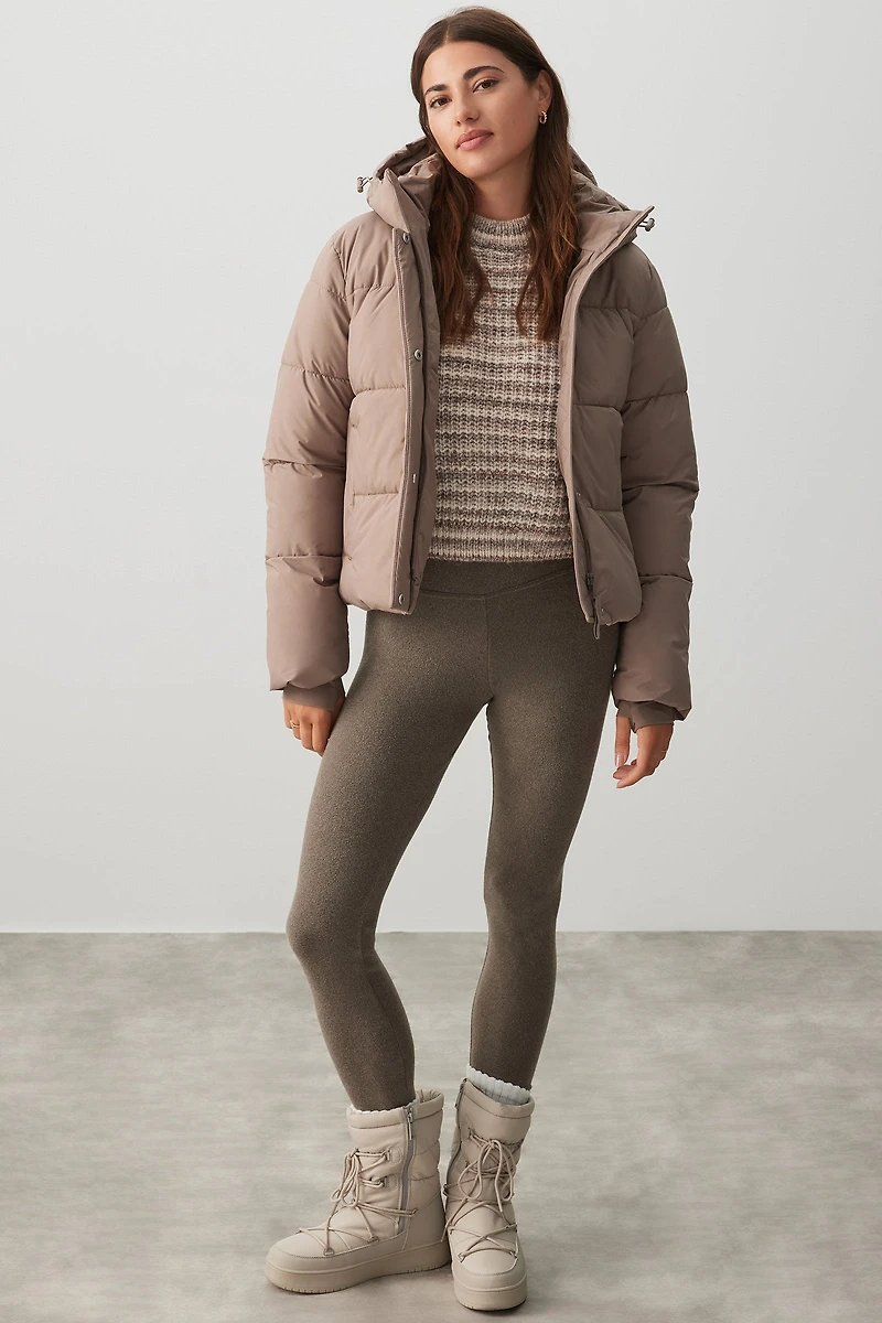 Ardene The Shorty Everyday Puff in Chai Latte | Size | Polyester